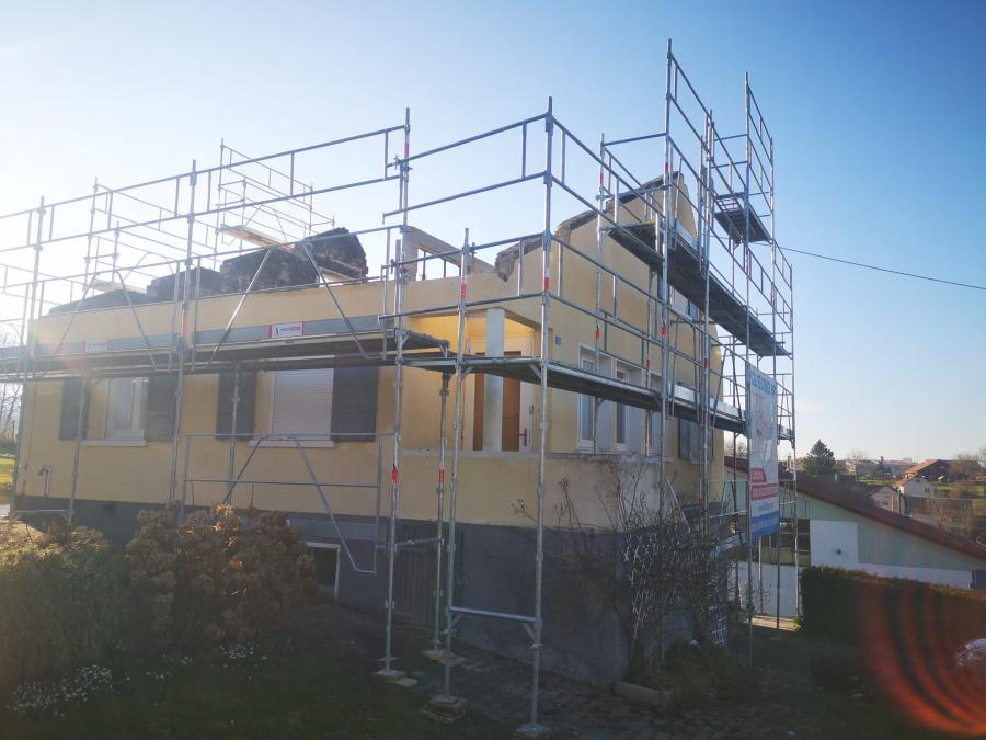 Rénovation d'une façade à Peille