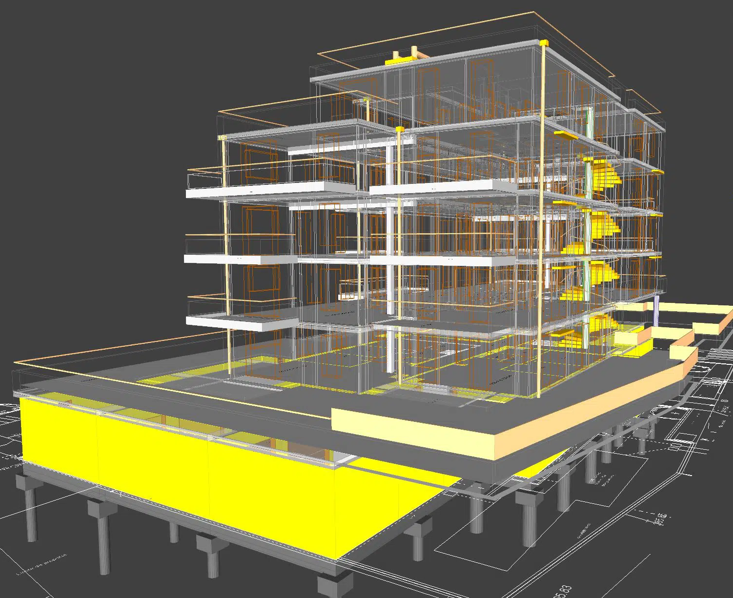 plan 3d batiment