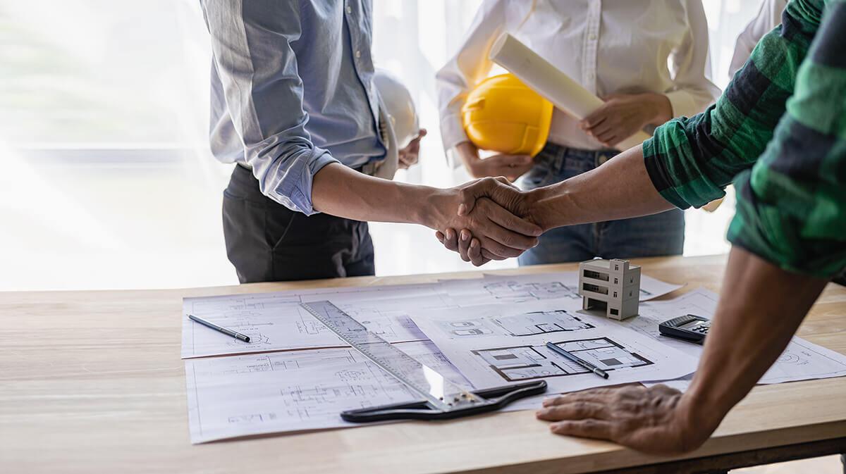 photo illustrant un chantier suivi par un maître d'oeuvre